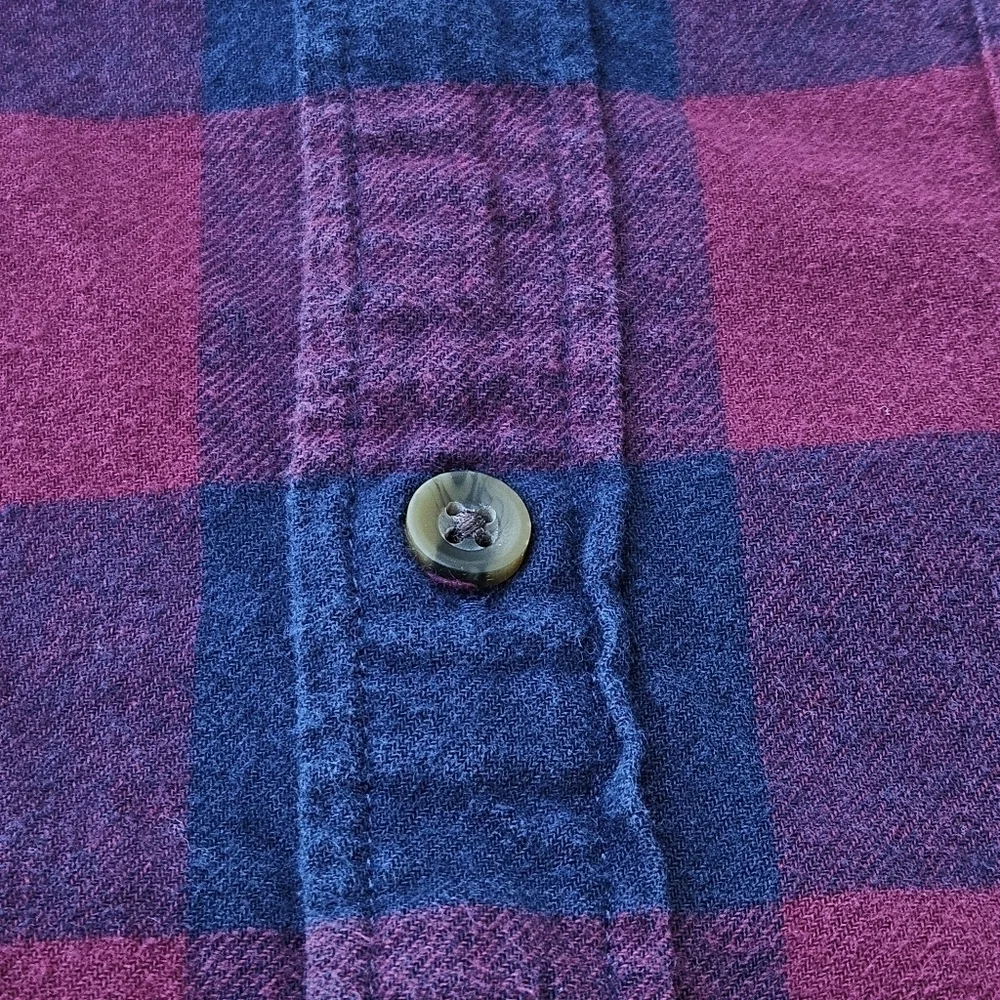 J.Crew Mercantile Classic Fit Long-Sleeve Flannel Red Plaid Shirt LOT Mens Large